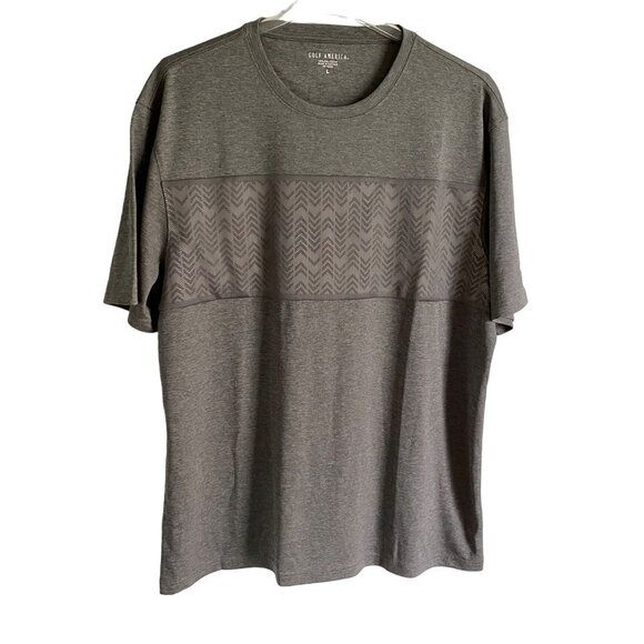 Golf America Gray Short Sleeve Polyester Men's Shirt Large - Picture 1 of 10